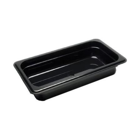 CAMBRO 1/3 Size 2 1/2 in Black Camwear® Food Pan 32CW110